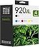 LOMENTICS 920XL High Yield Ink Cartridges 4Pack BlackCyanMagentaYellow Compatible 920XL 920 XL Ink Cartridges Replacement for HP 920XL 920 Ink Work with Officejet 6000 6500 6500A 7000 7500 7500A Print