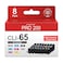 Vowdicua CLI65 High Capacity Ink Cartridges for PRO 200 Printer 8PK Compatible Replacement for CLI65 CLI 65 Ink Cartridge with PRO200 PRO200S Printers 1BK 1C 1M 1Y 1PM 1PC 1GY 1LGY