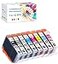 F FINDERSCO F FINDERSCO Compatible Ink Cartridge Replacement for Canon CLI42 CLI42 Ink Work for Canon Pro100 Pro100S Printer 8 Pack