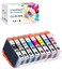 F FINDERSCO F FINDERSCO Compatible Ink Cartridge Replacement for Canon CLI42 CLI42 Ink Work for Canon Pro100 Pro100S Printer 8 Pack