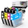 INK4U LC401 LC401 Ink Cartridges Compatible Replacement for LC401 Ink Cartridges to Use with MFCJ1010DW MFCJ1012DW MFCJ1170DW Printer Black Cyan Magenta Yellow 4 Pack
