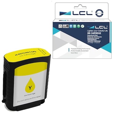 LCL Compatible Ink Cartridge Replacement for HP 82 C4913A Designjet 510 500 500ps 500Plus 800 800ps 815 815mfp 820 820mfp 1Pack Yellow