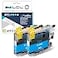 LCL Compatible Ink Cartridge Replacement for Brother LC20E LC20EC XXL MFCJ775DW MFCJ985DW MFCJ5920DW 2Pack Cyan