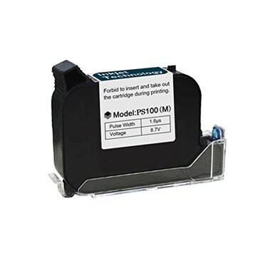 Phezer Original 42ml Black Quick Dry Solvent Ink Cartridge Replacement for 05inch127mm Handheld Mini Inkjet Printers PC11 Black
