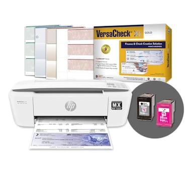VersaCheck HP DeskJet 3755 MXE MICR AllinOne Check Printer X1 Gold Check Printing Software Bundle