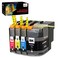 TacTink Compatible LC20e Ink Cartridges Replacement for Brother LC20E XXL Super High Yield for MFCJ775dw MFCJ5920DW MFCJ985DW XL 1 Black 1 Cyan 1 Magenta 1 Yellow 4Pack