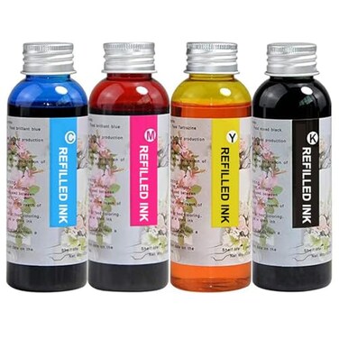 NA 400ML Ink Refill for C88 C88 WF7710 ET2720 ET15000 WF3640 WF7110 WF7210 WF3610 Inkjet DIY Bottle Printers