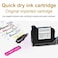 Phezer 1inch 72ml Quick Dry Ink Cartridge for Handheld Inkjet Printer P151 Durable Replacement Waterproof 72ml Ink CartridgeBlack