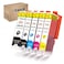 Tekmall PGI280XXL CLI281XXL 280XL 281XL Compatible Ink Cartridges Replacement for Canon Printer ts702 TR8620a