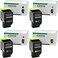 SANCTink C231HK0 C231HC0 C231HM0 C231HY0 High Yield Compatible Toner Cartridge Replacement for Lexmark C2325dw C2325 MC2325adw C2535dw C2425dw MC2425adw MC2640adwe Printer High Yield 4 Pack