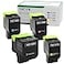 WYFYINK 78C1X CS421 CS521 Extra High Yield Compatible Toner Cartridge BK8500 Color5000 Replacement for Lexmark CS421 CX522 CX622 CS521 CX421 CX521 CS522 CX625 Printer High Yield 4 Pack