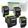 WYFYINK 78C1X CS421 CS521 Extra High Yield Compatible Toner Cartridge BK8500 Color5000 Replacement for Lexmark CS421 CX522 CX622 CS521 CX421 CX521 CS522 CX625 Printer High Yield 4 Pack