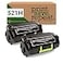 Print.Save.Repeat. PrintSaveRepeat Lexmark 521H 2Pack High Yield Remanufactured Toner Cartridges for MS710 MS711 MS810 MS811 MS812 50000 Pages