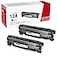 LOMENTICS 128 Black Toner Cartridge 2Pack CRG128 Toner Replacement for 128 Toner MF4450 MF4700 MF4800 D500 FAXPHONE L100 L190