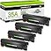greencycle 4Pack CB435A 35A Black High Yield Compatible Toner Cartridge Replacement for HP LaserJet P1006 P1005 Printer