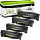 greencycle 4Pack CB435A 35A Black High Yield Compatible Toner Cartridge Replacement for HP LaserJet P1006 P1005 Printer