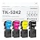 GREENBOX Compatible TK5242 Toner Cartridge Replacement for TK5242K TK5242C TK5242M TK5242Y for Ecosys M5526cdw P5026cdw P5026cdn M5526cdn Printer 1 Black 1 Cyan 1 Magenta 1 Yellow