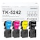 GREENBOX Compatible TK5242 Toner Cartridge Replacement for TK5242K TK5242C TK5242M TK5242Y for Ecosys M5526cdw P5026cdw P5026cdn M5526cdn Printer 1 Black 1 Cyan 1 Magenta 1 Yellow