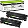 greencycle Compatible Toner Cartridge Replacement for Canon 125 CRG125 C125 3484B001AA to use with ImageClass LBP6030w LBP6000 ImageClass MF3010 Laser Printer Black 2 Pack