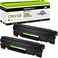 greencycle Compatible Toner Cartridge Replacement for Canon 125 CRG125 C125 3484B001AA to use with ImageClass LBP6030w LBP6000 ImageClass MF3010 Laser Printer Black 2 Pack