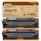 JC Toner Compatible for 304A CC530A Toner Cartridge for use with Color LaserJet CP2025 CP2025dn CM2320fxi mfp imageCLASS MF726Cdw LBP766 Black 2Pack