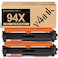 V4INK Compatible 94X CF294X Toner Cartridge Replacement for HP 94X CF294X 94A CF294A High Yield Black Toner Cartridge for HP LaserJet Pro M118dw MFP M148dw M148fdw M149fdw M118 M148 Printer 2 Pack