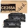 v4ink 2PK CE255A Toner Cartridge Compatible Replacement for HP 55A CE255A Toner Cartridge Black Ink for HP P3015 P3015d P3015dn P3015n Enterprise 500 MFP M521dn M521dw M525dn Printer