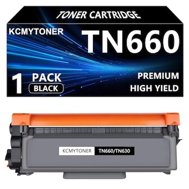 KCMYTONER Compatible Toner Cartridge Replacement for Brother TN660 TN630 TN660 to use with HLL2300D HLL2320D HLL2340DW HLL2360DW HLL2380DW DCPL2540DW Printer Black 1 Pack
