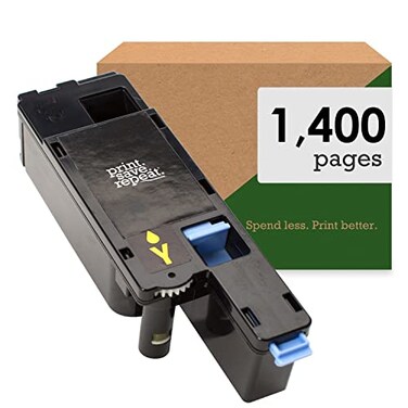 Print.Save.Repeat. PrintSaveRepeat Dell WM2JC Yellow High Yield Compatible Toner Cartridge for 1250 1350 1355 C1760 C1765 Laser Printer 1400 Pages