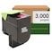 Print.Save.Repeat. PrintSaveRepeat Lexmark 701HM Magenta High Yield Remanufactured Toner Cartridge for CS310 CS410 CS510 Laser Printer 3000 Pages