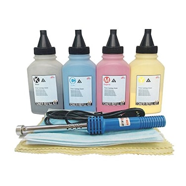 Misee Toner Refill Kit Compatible for HP 206A 206X W2110A W2110X Color Pro M255dw MFP M283fdw M283cdw M283 M255 Printer 4Packwith Tools