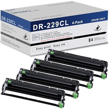 TANFENJR DR229CL Drum Unit NOT Toner 4 Pack Super High Yield Replacement for Brother DR229 DR 229CL DR229CL Drum Unit for MFCL3780CDW MFCL3720CDW MFCL3765CDW HLL3220CDW HLL3280CDW HLL3295CDW Printer