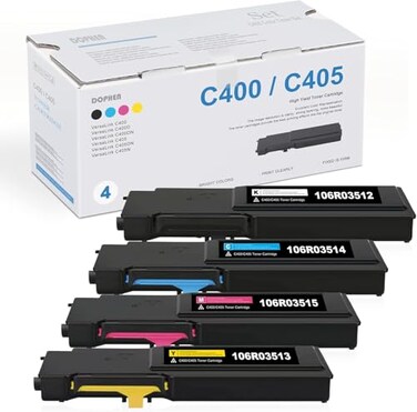 DOPHEN VersaLink C400C405 Toner Bundle Dphn High Capacity 106R03512 106R03513 106R03514 106R03515 4Color Set Replacement for Xerox VersaLink C400 C405 C400D C400DN C405DN C405N Printer