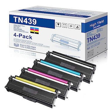 MOLIMER TN439BK TN439C TN439Y TN439M 4Color Super High Yield Toner Cartridge Set Compatible Replacement for Brother TN439 TN439 HLL8260CDW HLL8360CDW MFCL8610CDW HLL9310CDW Printer