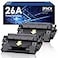 WOEBYAS 26A Toner Cartridge Black Compatible for HP 26A CF226X CF226A 26X use with HP LaserJet Pro MFP M426fdw M402 M402dn M402dne M402dw Printer 2 Pack