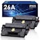 WOEBYAS 26A Toner Cartridge Black Compatible for HP 26A CF226X CF226A 26X use with HP LaserJet Pro MFP M426fdw M402 M402dn M402dne M402dw Printer 2 Pack
