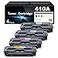 MANDBOY 410A Toner Cartridges 4 Pack High Yield Replacement for HP 410A 410X to Use with HP Color Pro MFP M477fnw M477fdw M477fdn M452dn M452dw M452nw Printer with Chip BCYM