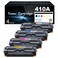 MANDBOY 410A Toner Cartridges 4 Pack High Yield Replacement for HP 410A 410X to Use with HP Color Pro MFP M477fnw M477fdw M477fdn M452dn M452dw M452nw Printer with Chip BCYM