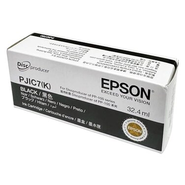 Vinpower Digital Digital Epson Black Ink Cartridge PJIC7 C13S020693 1Pack for DiscProducer PP100 PP50 PP100II PP100N PP100BD PP100AP in Retail Packaging