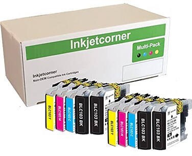 Inkjetcorner Compatible Ink Cartridges Replacement for LC103 LC103XL 4 Black 2 Cyan 2 Magenta 2 Yellow 10Pack