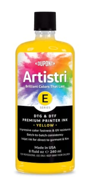 DuPont Artistri E Series DTG DTF Ink Yellow 8 oz