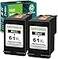 GREENBOX 61XL Black Ink Cartridges Combo Pack Replacement for HP 61 Ink for Envy 4500 5530 4502 Officejet 4630 4635 Deskjet 1000 1010 Printer 2 Pack
