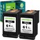 GREENBOX 61XL Black Ink Cartridges Combo Pack Replacement for HP 61 Ink for Envy 4500 5530 4502 Officejet 4630 4635 Deskjet 1000 1010 Printer 2 Pack