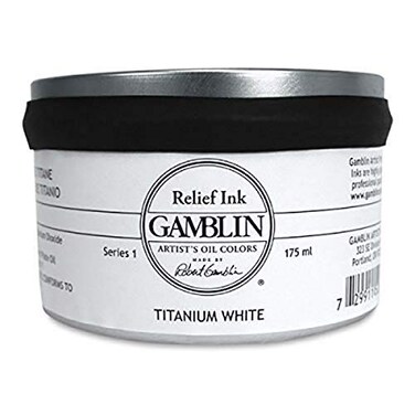 Gamblin Relief Ink Titanium White 175Ml
