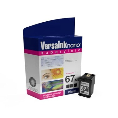 VersaInkNano HP 67 MS MICR Black Ink Cartridge for Check Printing
