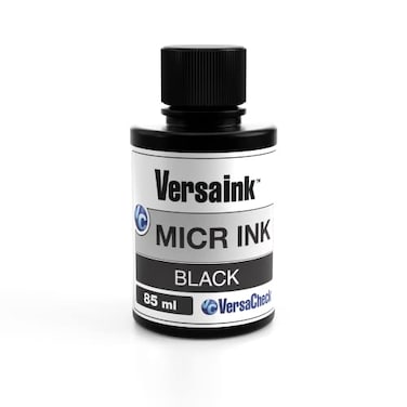 VersaInkNano Black MICR Ink 85ml Magnetic Ink for Check Printers and AllinOne Inkjets Standard MICR Signal V0101S7304