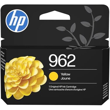 HP 962 Yellow Ink Cartridge Works with OfficeJet 9010 Pro 9010 9020 Eligible for Instant Ink 3HZ98AN