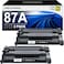 VOREDO CF287A 87A Toner Cartridge High Yield Compatible Replacement for HP 87A CF287A 87X CF287X for HP LaserJet Enterprise M506 M506dn M506n M506x M501n M501dn M527f M527dn M527z Printer Black 2Pack