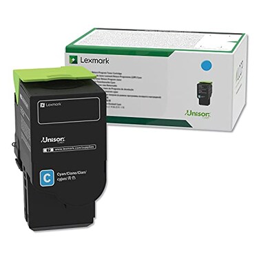 Lexmark C241XC0 Cyan Extra High Yield Return Program Cartridge Toner Grey