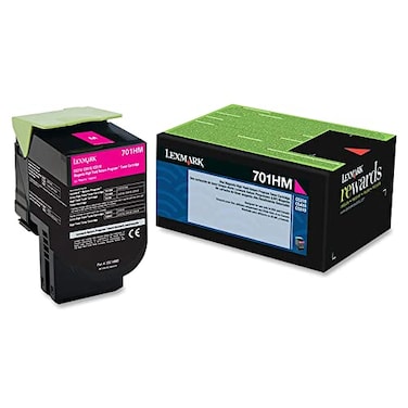 Lexmark LEX70C1HM0 70C1H Toner Cartridge 1 Each Magenta 701HM
